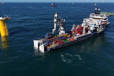 Nordseecluster A inter-array cables installed