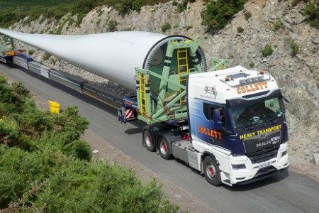 Collett delivers turbine components to Lairg II wind farm