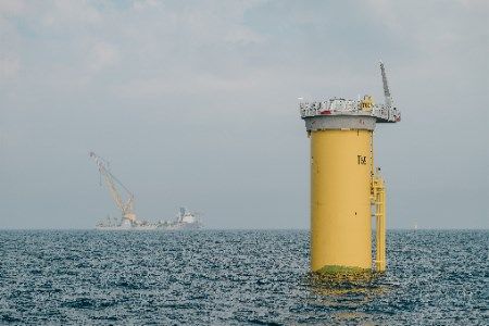 Monopile foundations installation complete at Denmark’s largest offshore wind farm